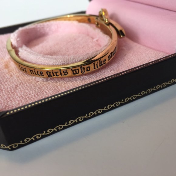 🏆🖤JUICY COUTURE Black Buckle Bangle Bracelet🖤🏆 - Picture 3 of 6